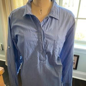GAP Embroidered Chambray Top XXL 18/20W